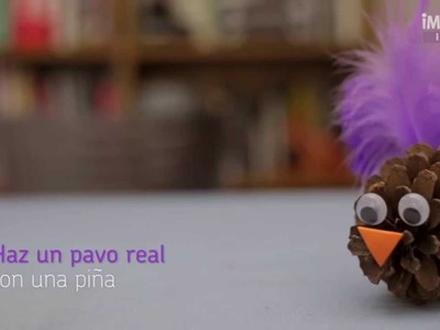 Haz un Pavo real con una piña | manualidades para niños | @iMujerHogar