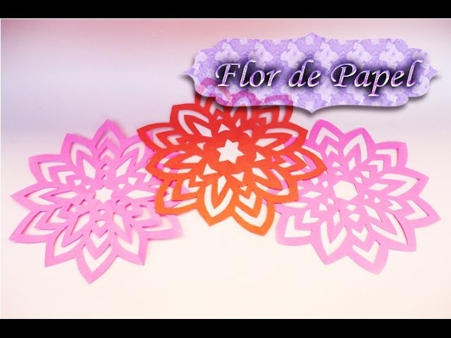 Kirigami Como hacer un Copo en forma de Flor