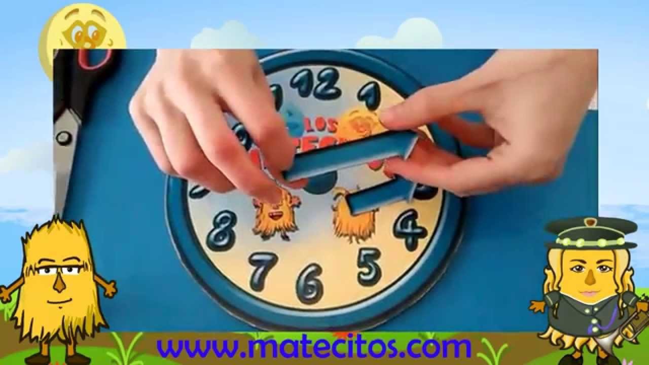 Www.matecitos.com: 1º de Primaria Manualidad El Reloj