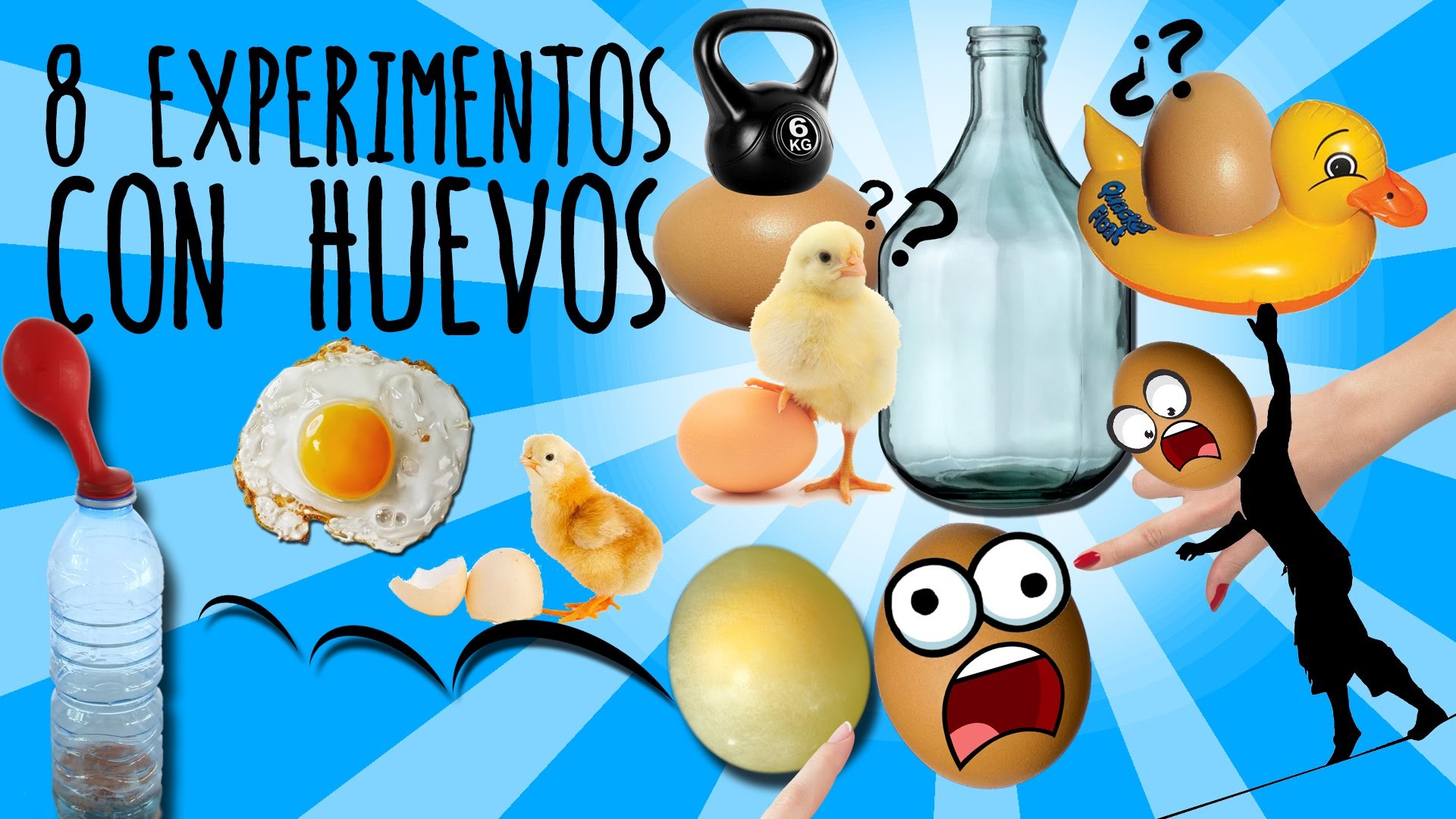8 experimentos con huevos para niños (recopilación)