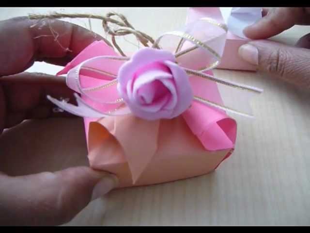 Cajita de regalo origami modular 2a parte