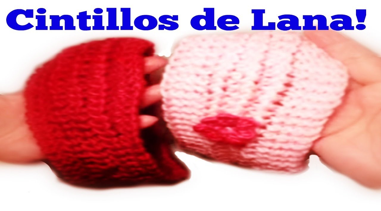 Cintillo o diadema de lana  tejido  con dos agujas.how to knit a headband with  two needles