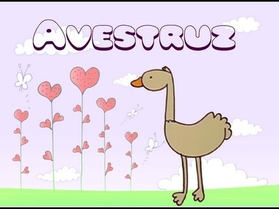 Cómo dibujar una avestruz. Dibujos de animales para niños.