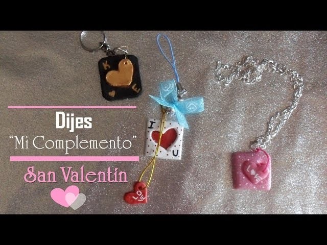 ♥Dijes "Mi complemento" SAN VALENTIN♥ | Porcelana fria