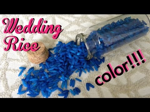 DIY: Colorea el arroz de tu boda - Wedding rice with color