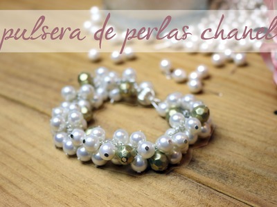DIY Pulsera de perlas Chanel