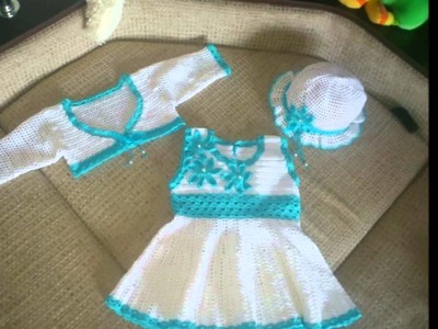 Modelos de vestidos para el verano tejidos a crochet para niñas