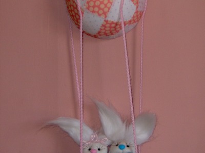 Muñecos Soft. globo aerostático con conejos. proyecto 98