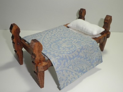 Tutorial para hacer una cama con pinzas de madera. tutorial to make a bed with wooden pegs