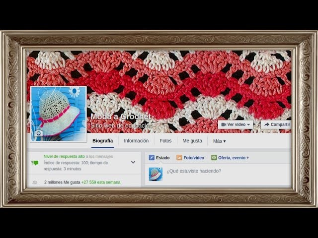 2 millones de seguidores en la fanpage Moda a Crochet