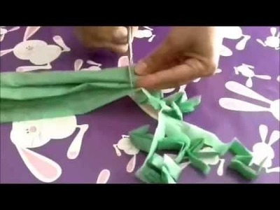Como cortar bolsas de plástico para tejer_ ovillo de bolsas de plástico.