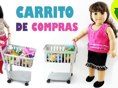 Cómo hacer un carrito de compras Funcional para tus muñecas - Manualidades para muñecas