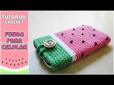 Cómo hacer una funda para el celular a crochet, paso a paso