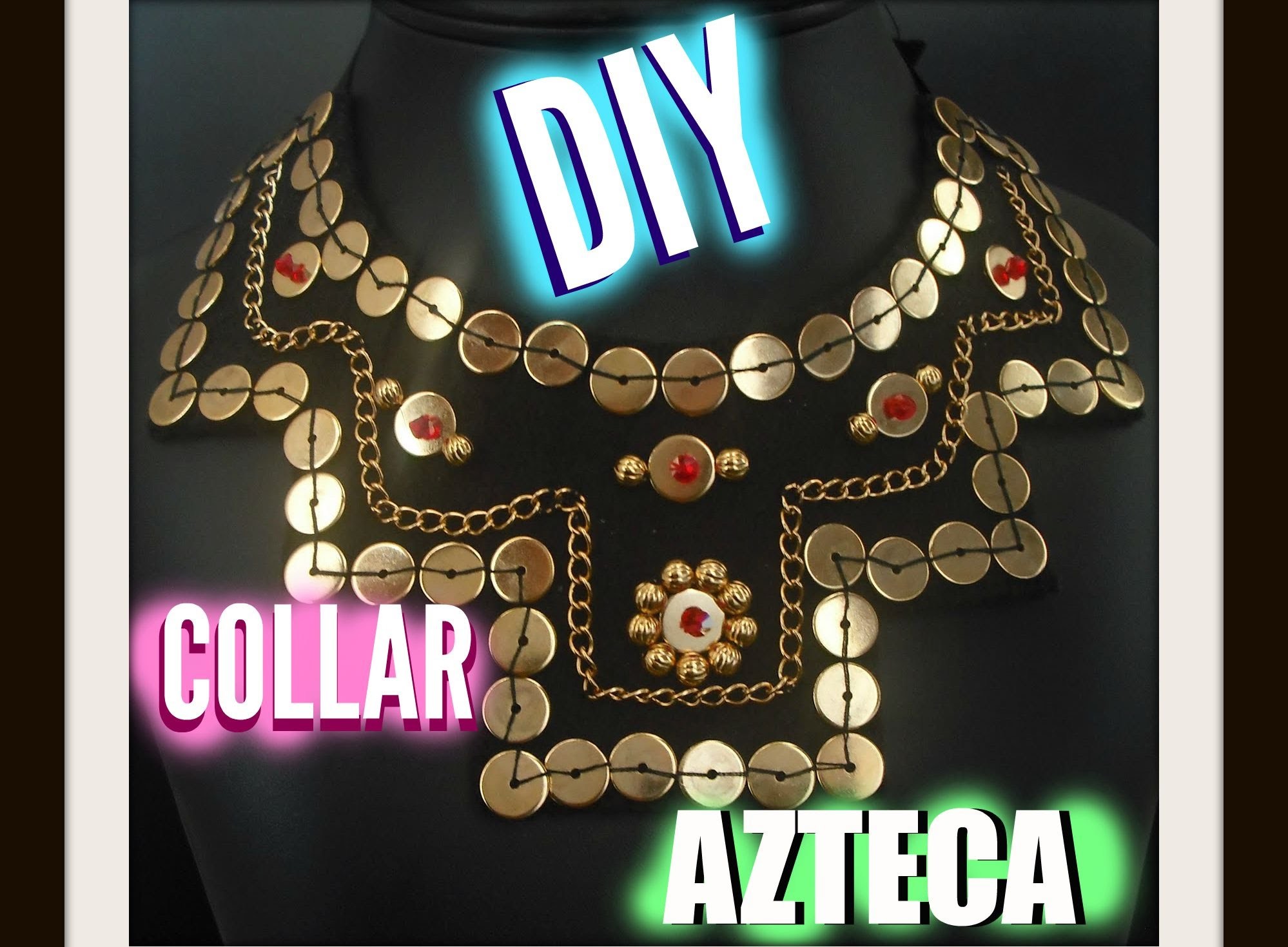 DIY collar azteca