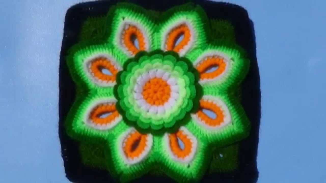 Muestras de tejidos a crochet para colchas de colores