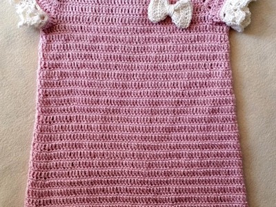 Tejer vestido de bautizo – vestido tejido – vestido para bebés parte 2. 6 de Berlín Crochet