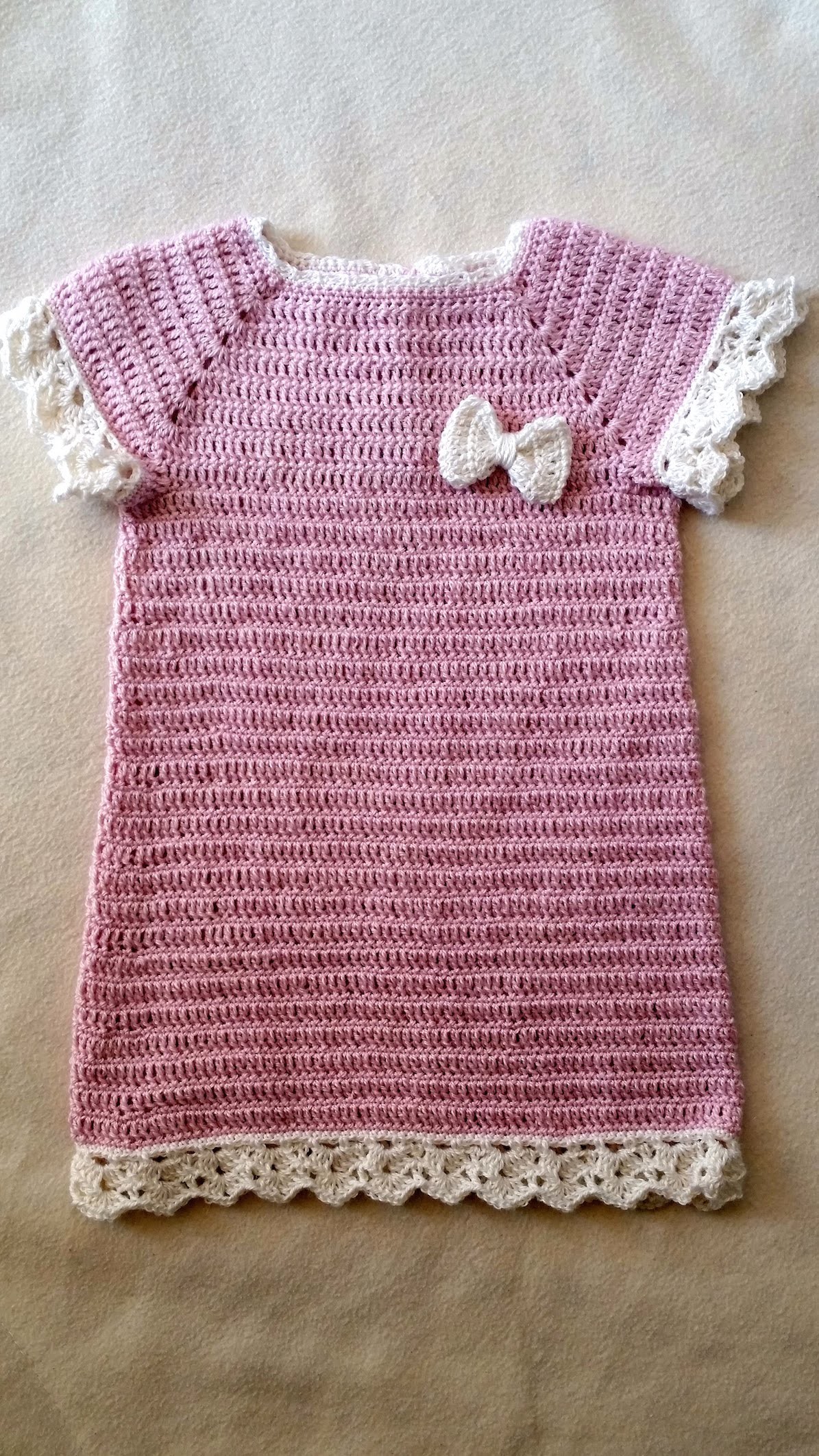 Tejer vestido de bautizo – vestido tejido – vestido para bebés parte 2. 6 de Berlín Crochet