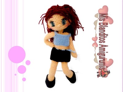 Tutorial crochet patrón conjunto muñeca Lilia