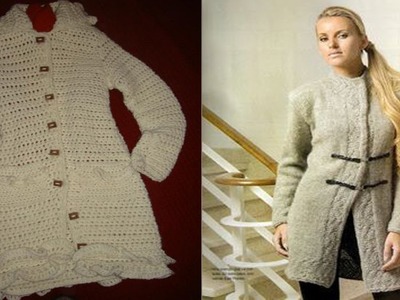 Abrigos y Tapados Mujer tejidos a Crochet ( Imagenes )