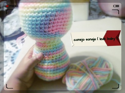 CONEJ@ SONAJA PARTE 1 CABEZA Y CUERPO ( leah baby) DE TODO !!! recetas reciclaje y crochet