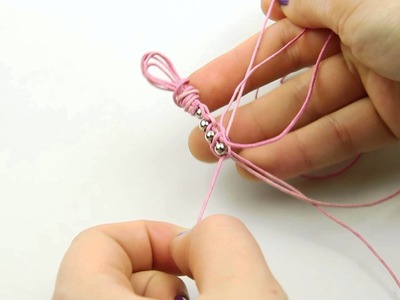 DIY Pink Knots Bracelet