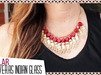 Kit 26073 Como hacer collar en Indian Glass y dijes | VARIEDADES CAROL