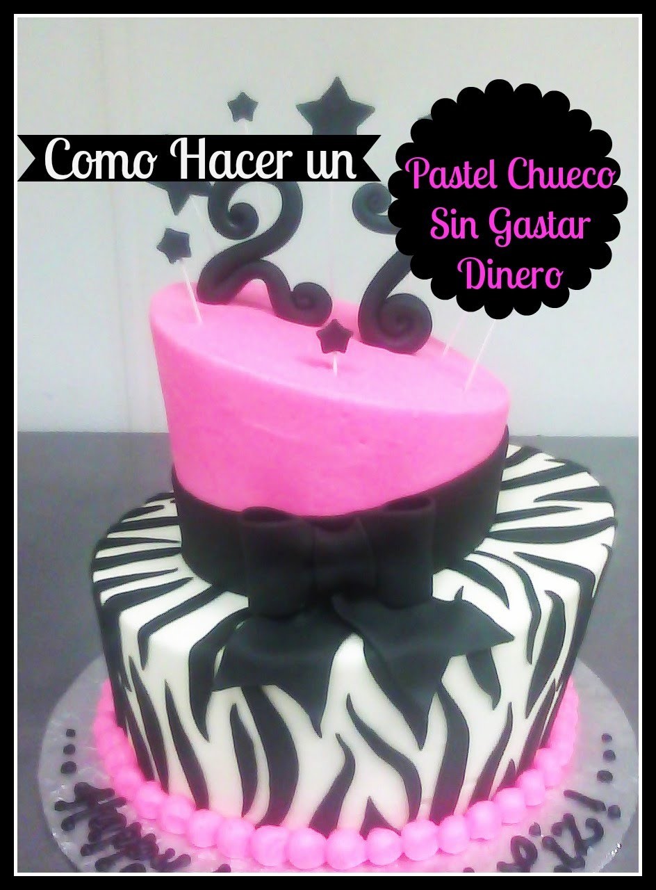 Pastel Chueco Sin Gastar En Moldes (Topsy Turvy Cake) - Madelin's Cakes