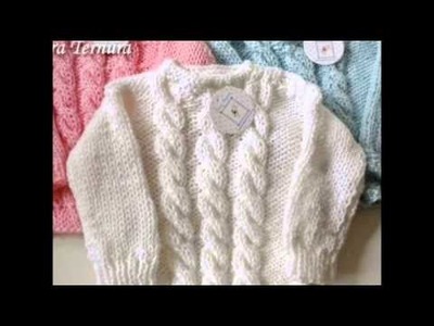 Saquitos de lana tejido para bebés