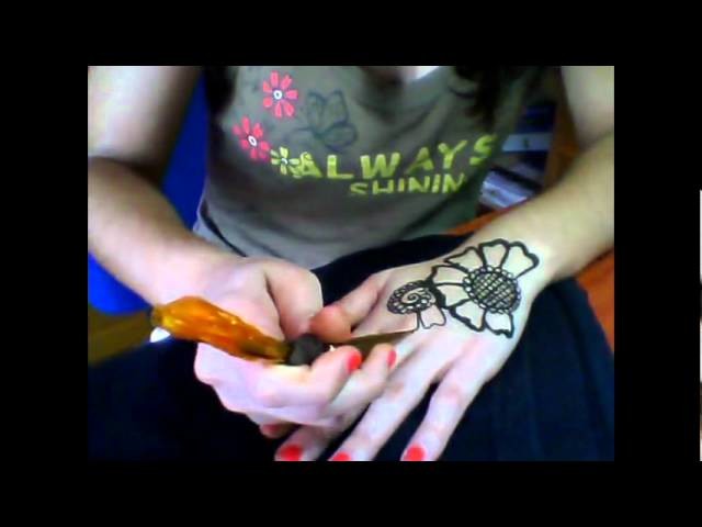 TUTORIAL 1: Diseño floral tatuaje henna