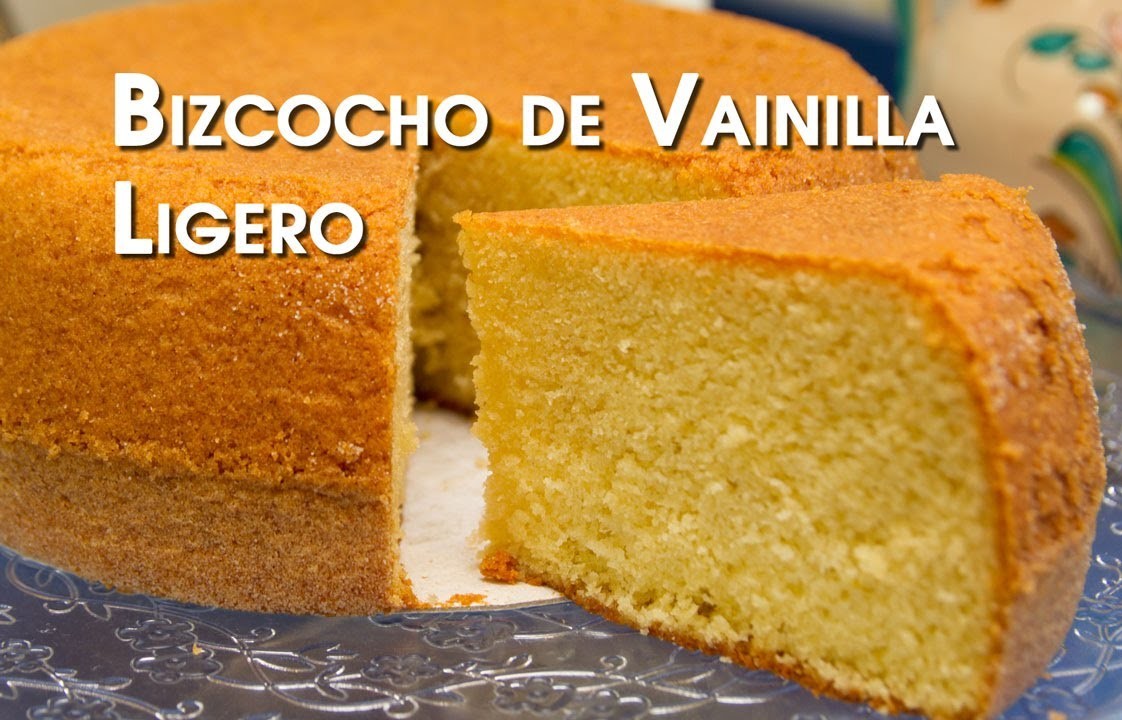 Bizcocho de Vainilla Ligero Especial Tartas y Cupcakes Muy Facil