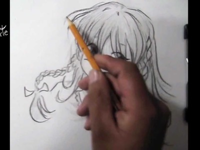 Cómo dibujar anime o manga - Dibujo a lápiz - chica - paso a paso - técnica - estilo manga