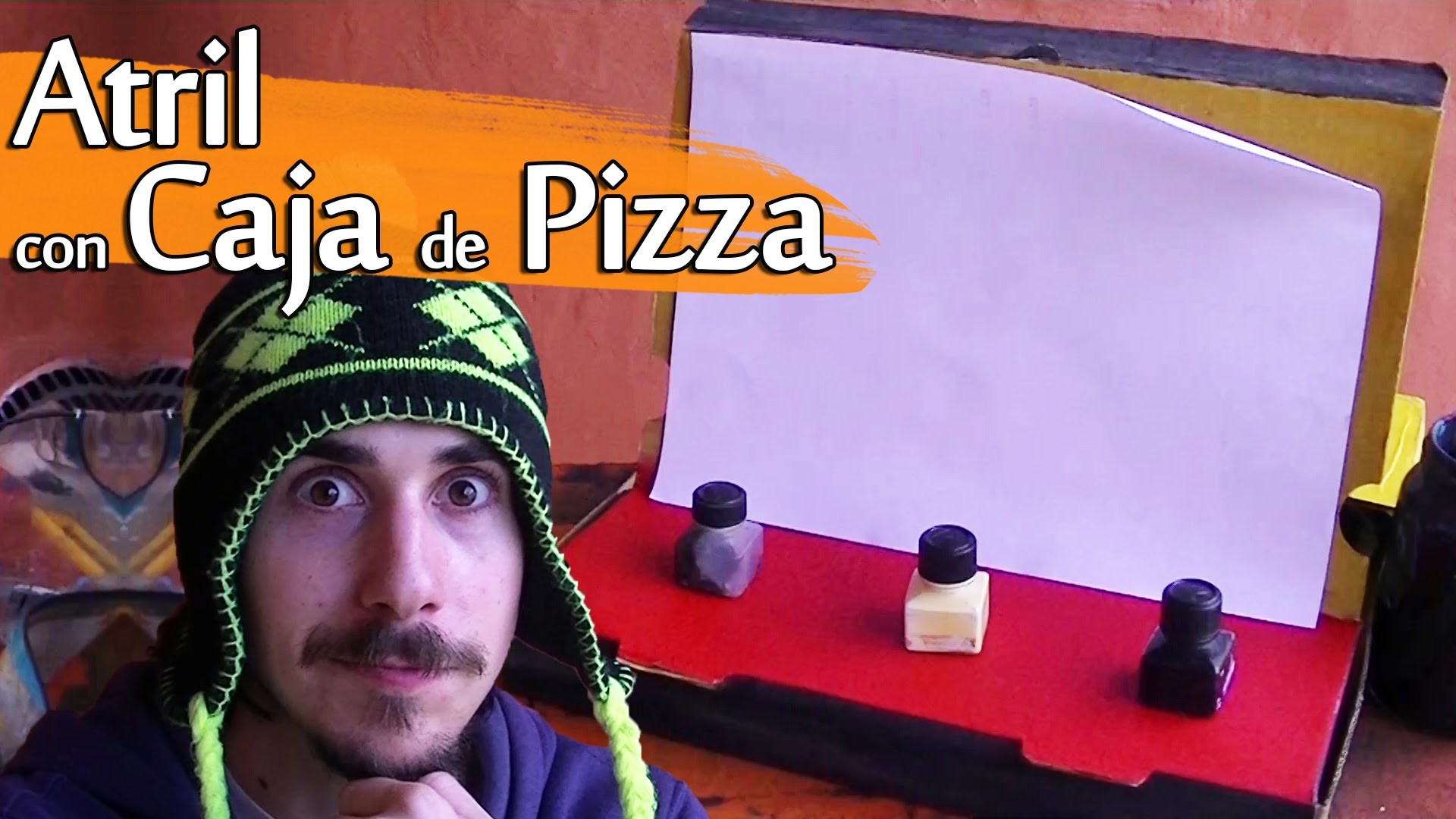 Cómo hacer un Atril con una Caja de Pizza