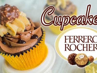 Cupcake Ferrero Rocher (chocolate y avellanas)