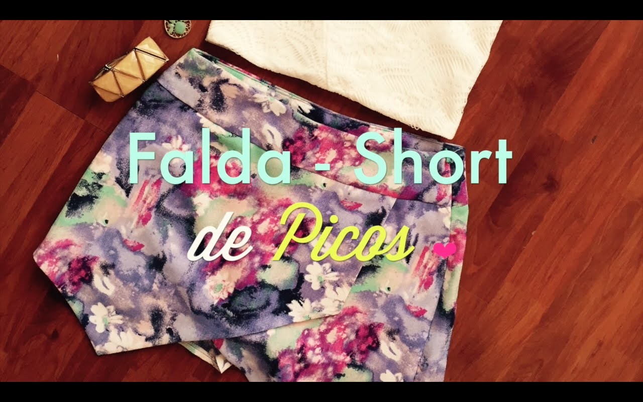 DIY! Short - Falda con picos ("Skort"). Zoe HACK #2