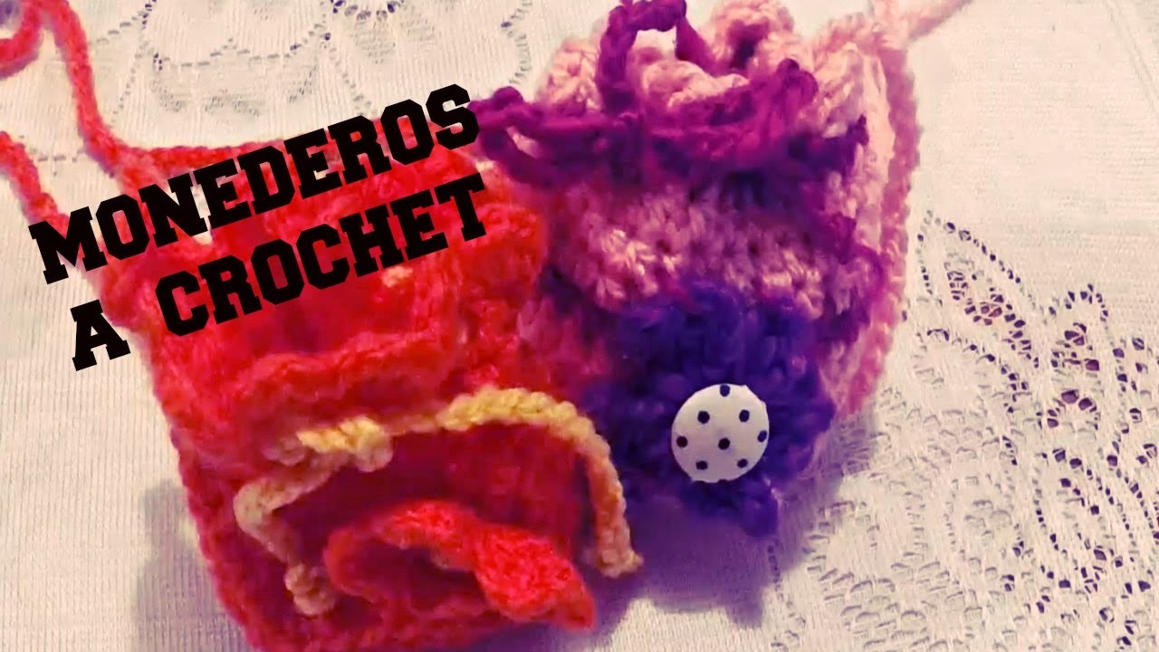Monedero de Lana Tejido a Crochet