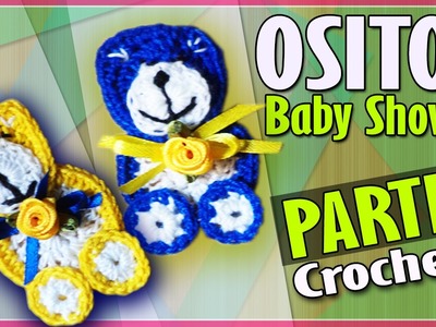 OSITO Parte 1 - Recuerdo Baby Shower - Tejido a Crochet
