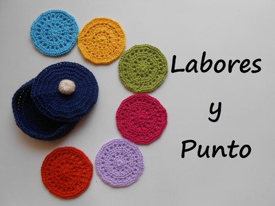 Aprende a tejer estos posavasos con su caja a ganchillo o crochet - Parte 1 de 2