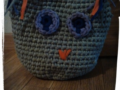 Búho sujeta puertas de ganchillo