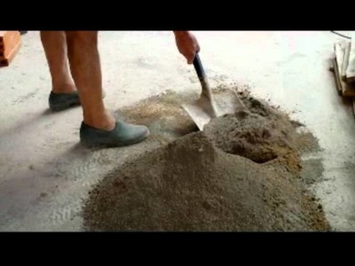 Cómo hacer mortero manualmente en el suelo.Vídeo nº 56