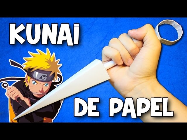 Cómo hacer un Kunai de papel | Arma Ninja Casera