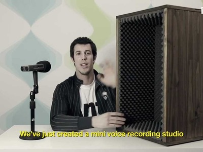 "DIY" Mini VOICE RECORDING STUDIO by BASILICO Studio, 2012