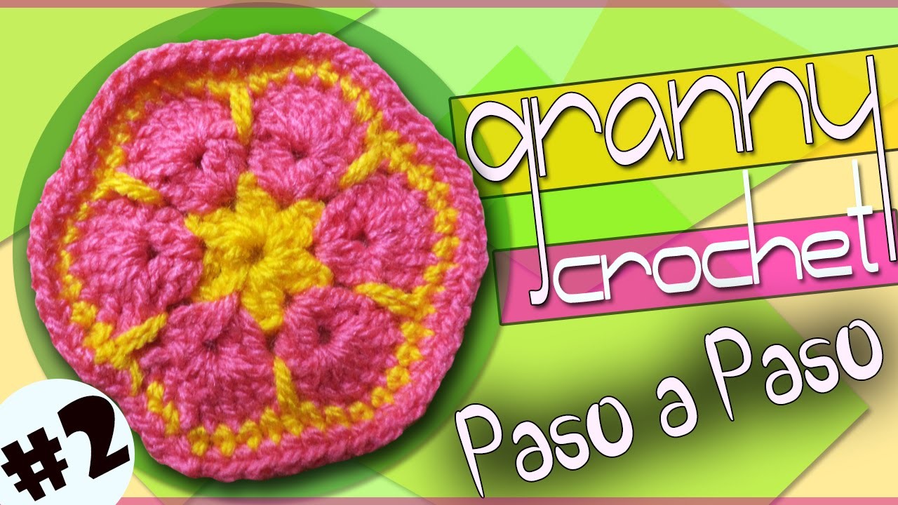 GRANNY #2 - Tejido a crochet (para Mantas, Bolsos, Cobijas, Chal)