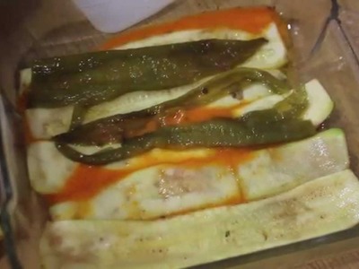 Lasaña de calabacín. Zucchini lasagna