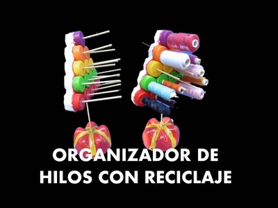 MANUALIDADES -  Como hacer un organizador con tapas de botellas recicladas - RECICLAJE