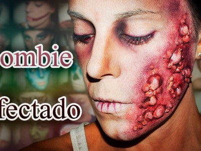 Maquillaje Halloween Zombie infectado Makeup FX #16 | Silvia Quiros
