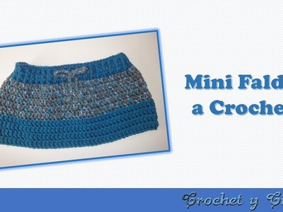 Mini Falda tejida a crochet (ganchillo)