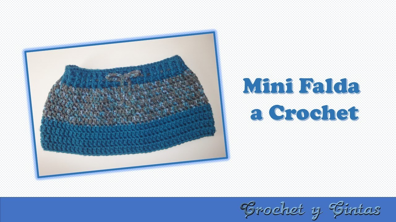 Mini Falda tejida a crochet (ganchillo)
