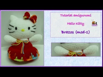 Tutorial amigurumi Hello Kitty - Brazos (mod-1)