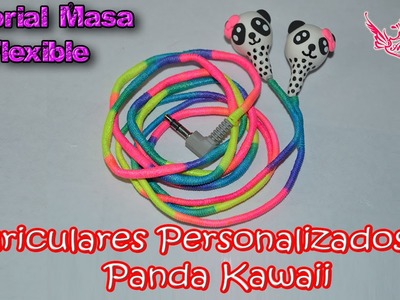 ♥ Tutorial: Auriculares personalizados Panda Kawaii de Masa Flexible ♥