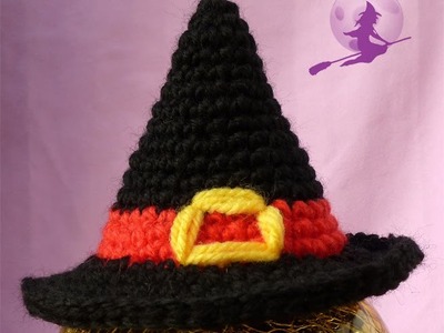 SOMBRERO DE BRUJA AMIGURUMI